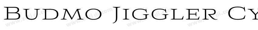 Budmo Jiggler Cyr Re字体转换